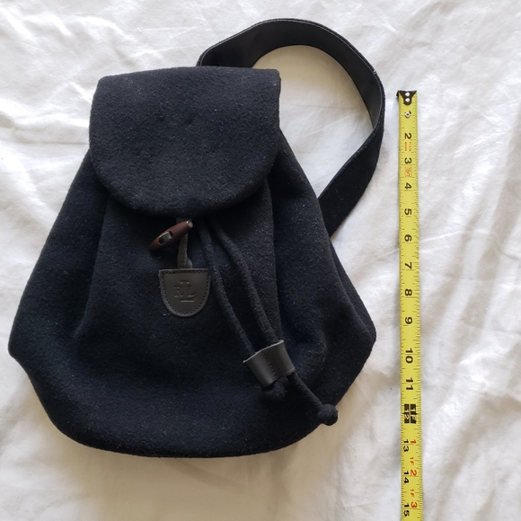 Lauren Ralph Lauren Wool Blend Drawstring Knapsack - Picture 7 of 7